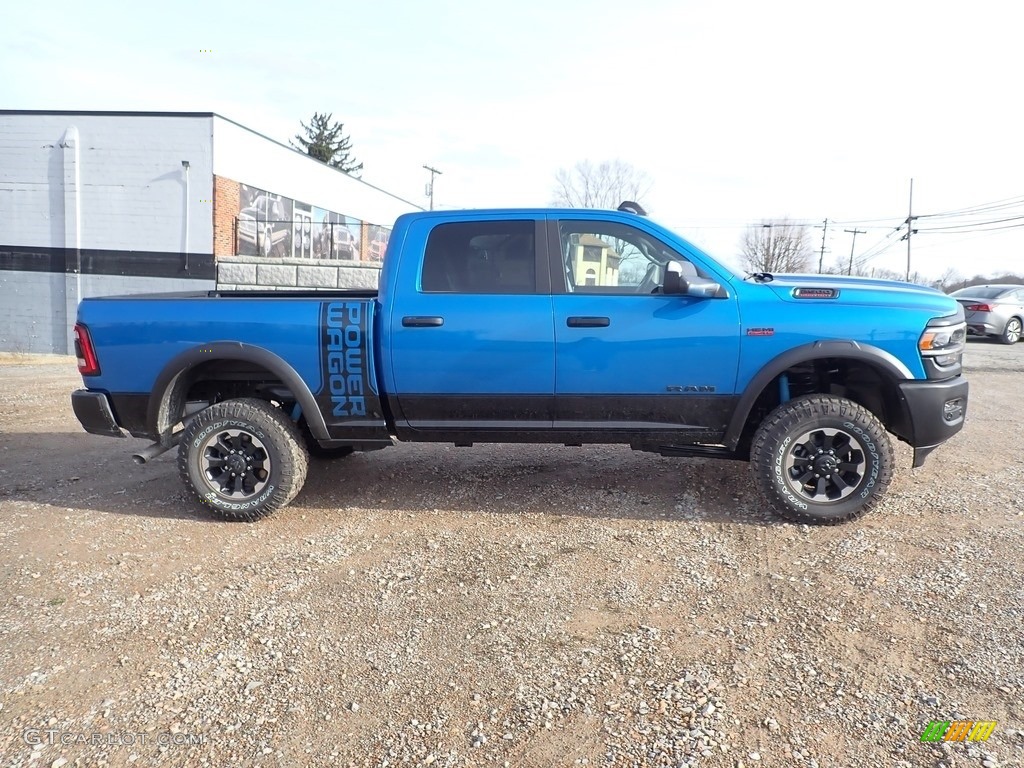 2020 2500 Power Wagon Crew Cab 4x4 - Hydro Blue Pearl / Black photo #8