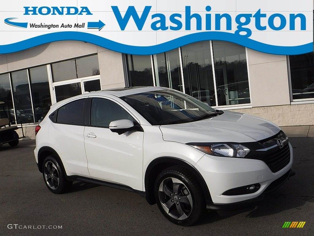 2018 HR-V EX AWD - White Orchid Pearl / Gray photo #1