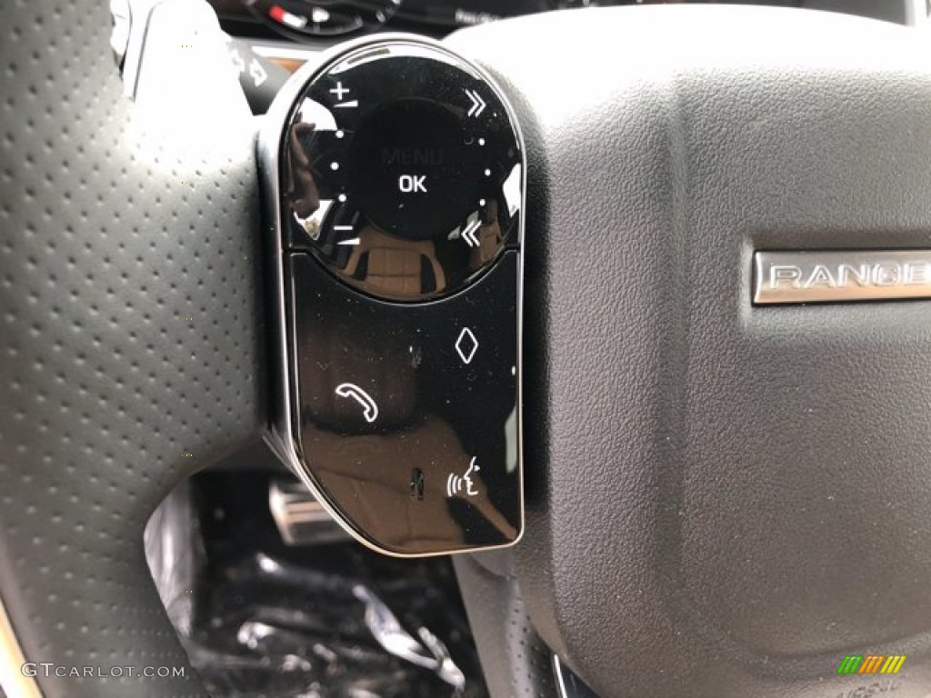 2021 Land Rover Range Rover Sport HSE Dynamic Ebony Steering Wheel Photo #140516992