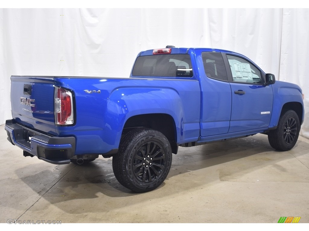 2021 Canyon Elevation Extended Cab 4x4 - Dynamic Blue Metallic / Jet Black/Dark Ash photo #2