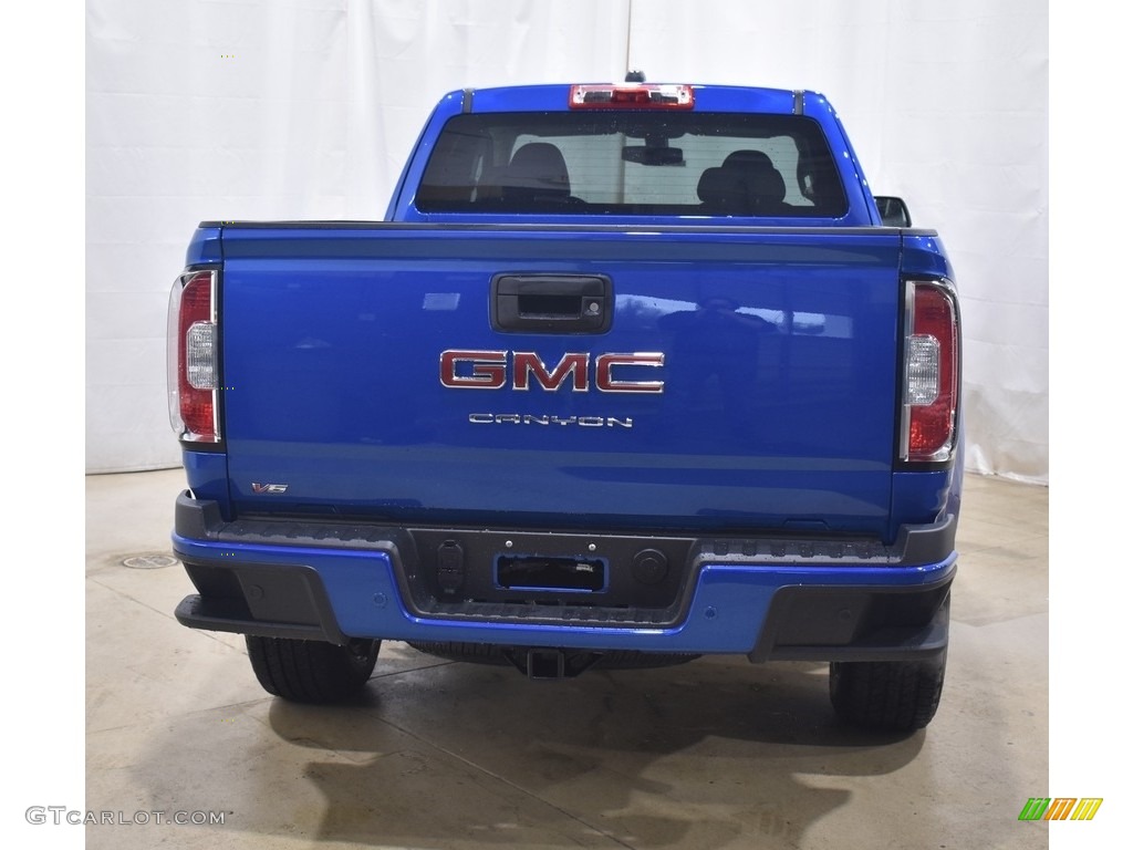 2021 Canyon Elevation Extended Cab 4x4 - Dynamic Blue Metallic / Jet Black/Dark Ash photo #3