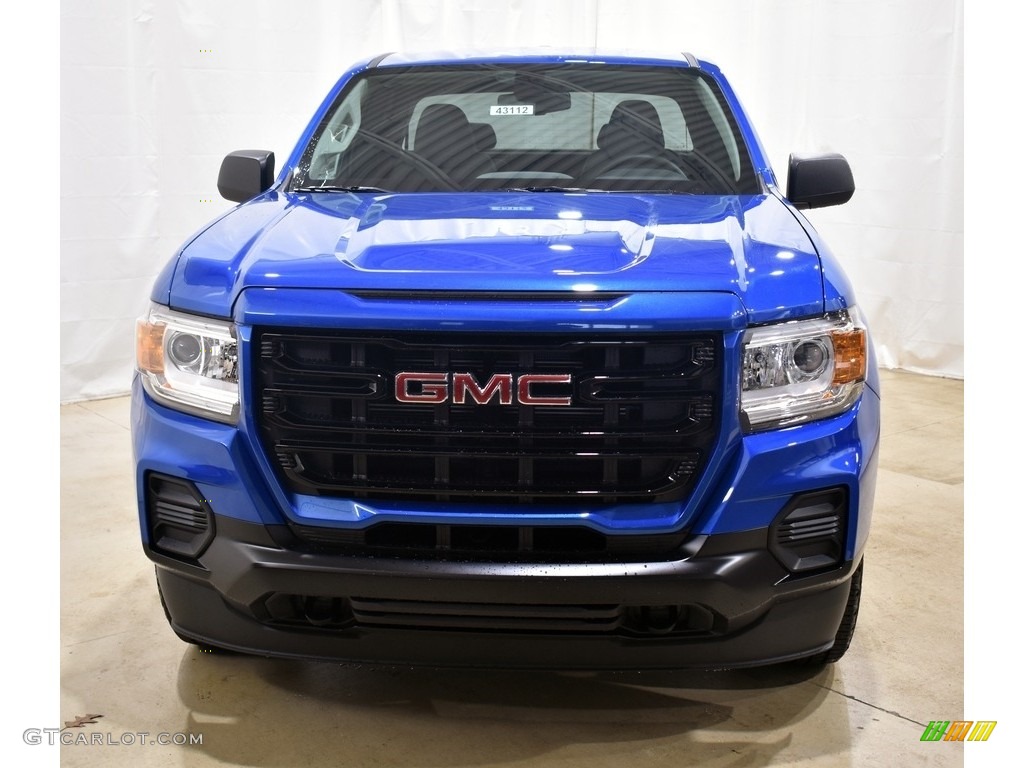 2021 Canyon Elevation Extended Cab 4x4 - Dynamic Blue Metallic / Jet Black/Dark Ash photo #4