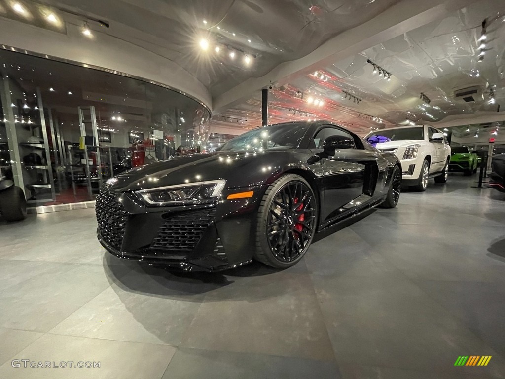 2020 R8 V10 - Mythos Black Metallic / Black photo #14