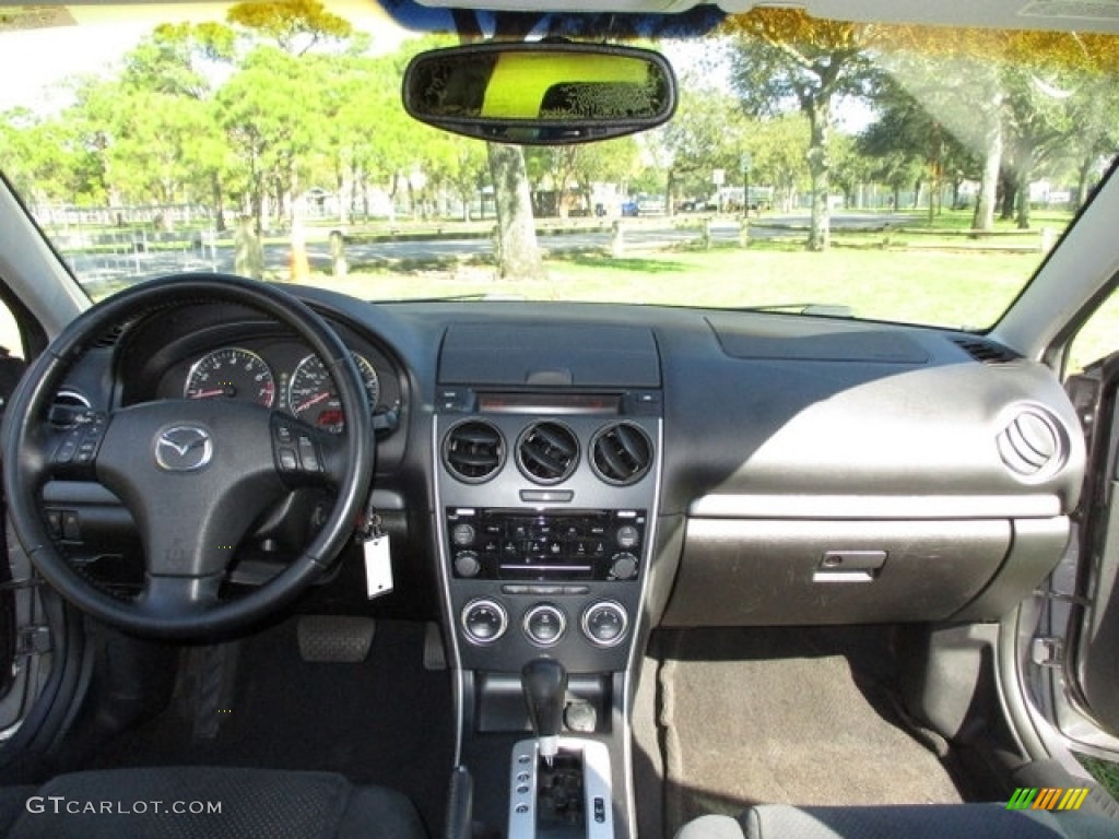 2006 MAZDA6 s Sport Hatchback - Tungsten Gray Metallic / Black photo #6