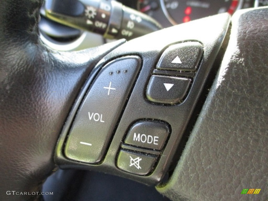 2006 Mazda MAZDA6 s Sport Hatchback Black Steering Wheel Photo #140518192