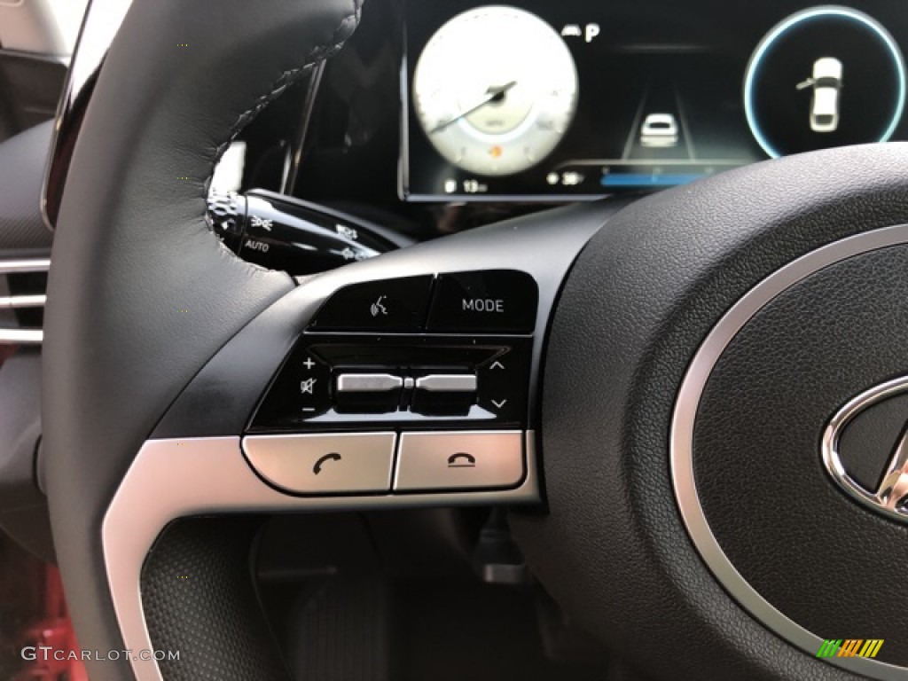 2021 Hyundai Elantra SEL Black Steering Wheel Photo #140519326