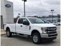 Front 3/4 View of 2021 F250 Super Duty XLT SuperCab 4x4