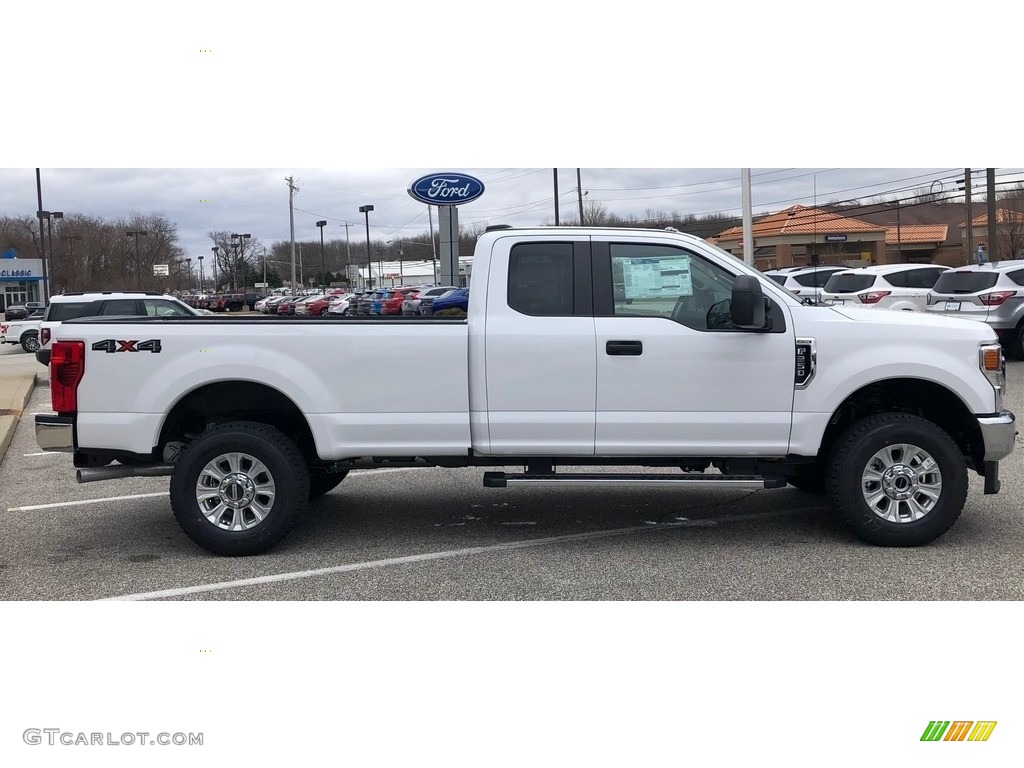 Oxford White 2021 Ford F250 Super Duty XLT SuperCab 4x4 Exterior Photo #140519914