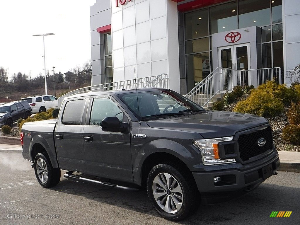 2018 F150 XL SuperCrew 4x4 - Lead Foot / Earth Gray photo #1