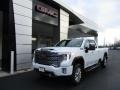Front 3/4 View of 2021 Sierra 3500HD Denali Crew Cab 4WD