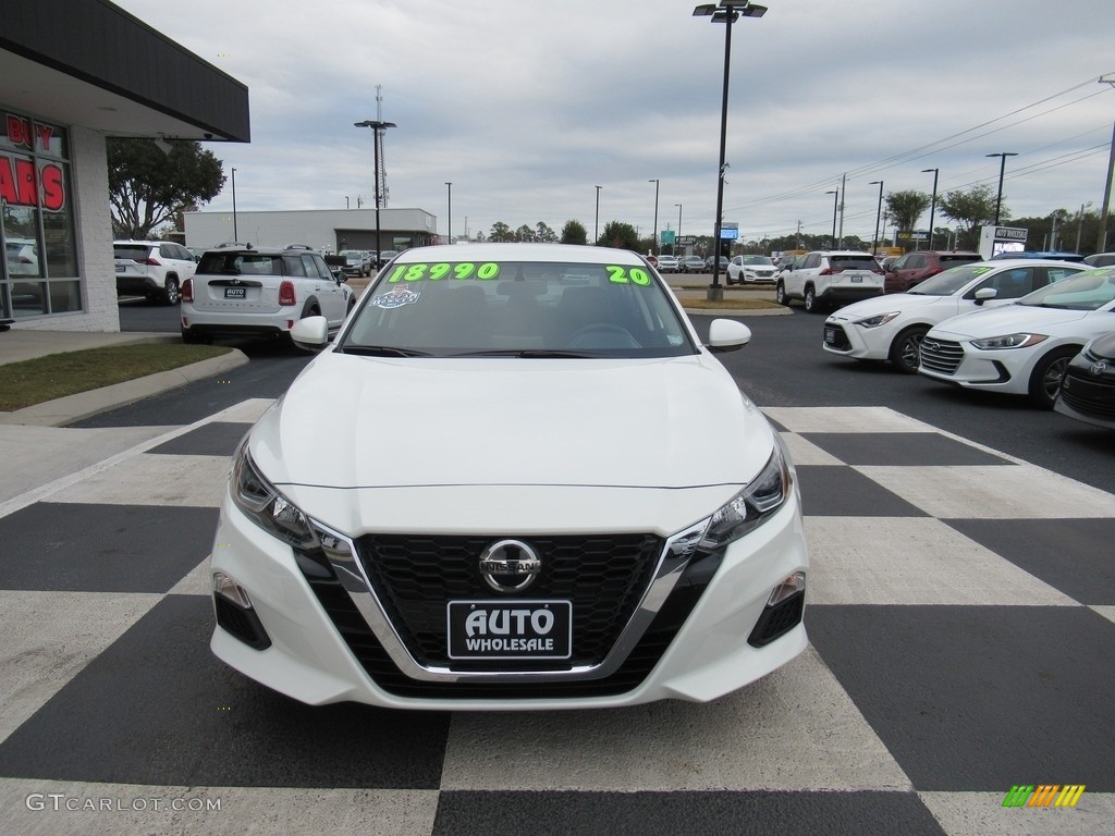 2020 Altima S - Glacier White / Charcoal photo #2