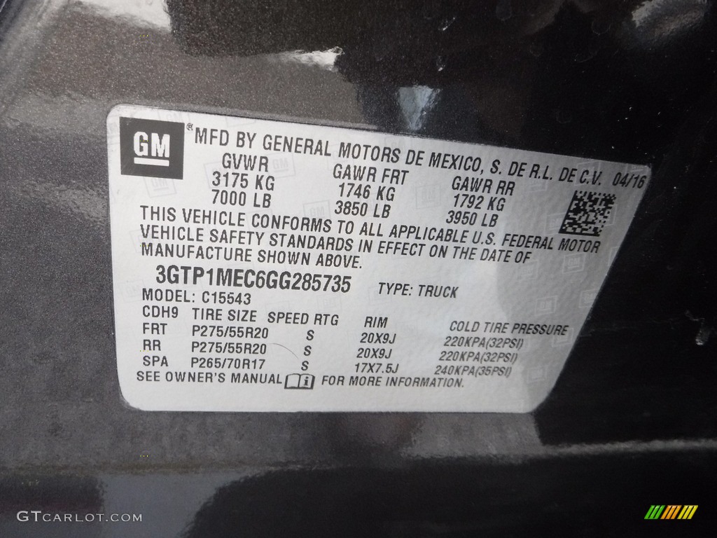 2016 Sierra 1500 SLE Crew Cab - Iridium Metallic / Jet Black photo #24