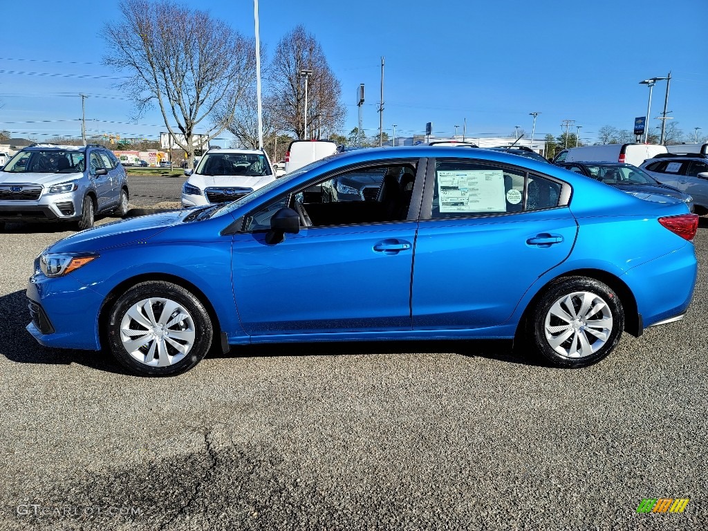 2021 Ocean Blue Pearl Subaru Impreza Sedan 140515026 Photo 3