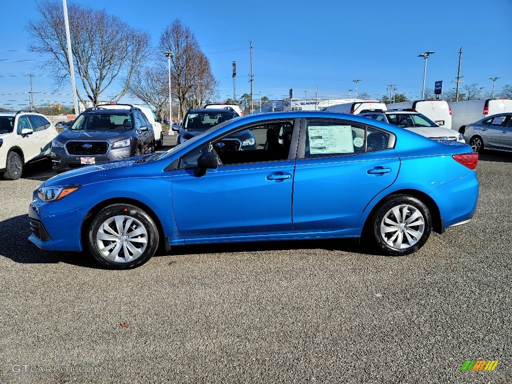 2021 Impreza Sedan - Ocean Blue Pearl / Black photo #3
