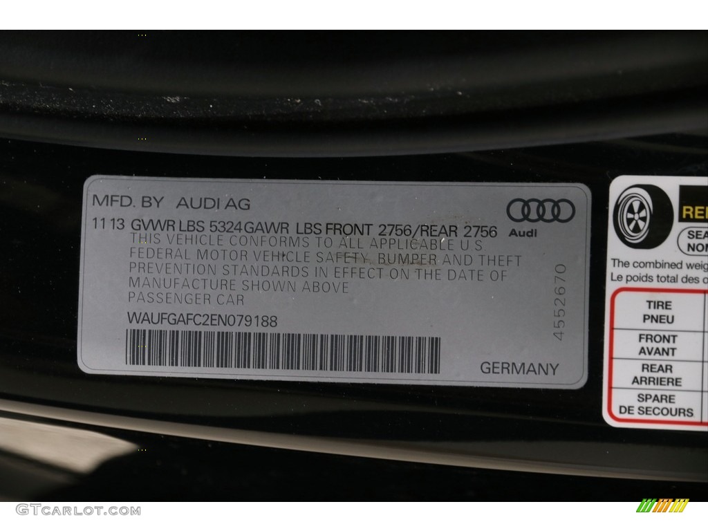 2014 A6 3.0T quattro Sedan - Brilliant Black / Black photo #42
