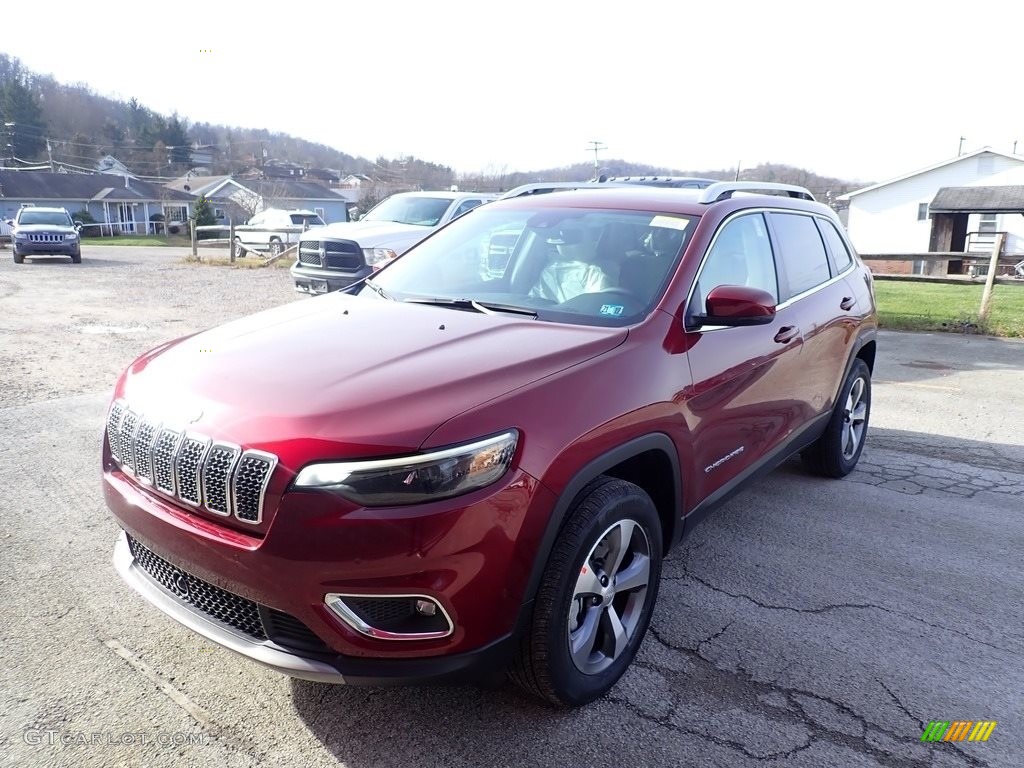 2021 Cherokee Limited 4x4 - Velvet Red Pearl / Ski Gray/Black photo #1