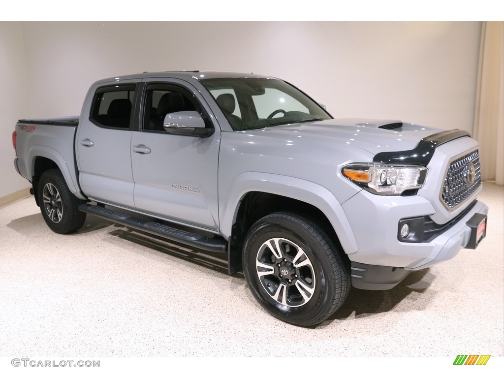 2019 Tacoma TRD Sport Double Cab 4x4 - Cement Gray / Black photo #1