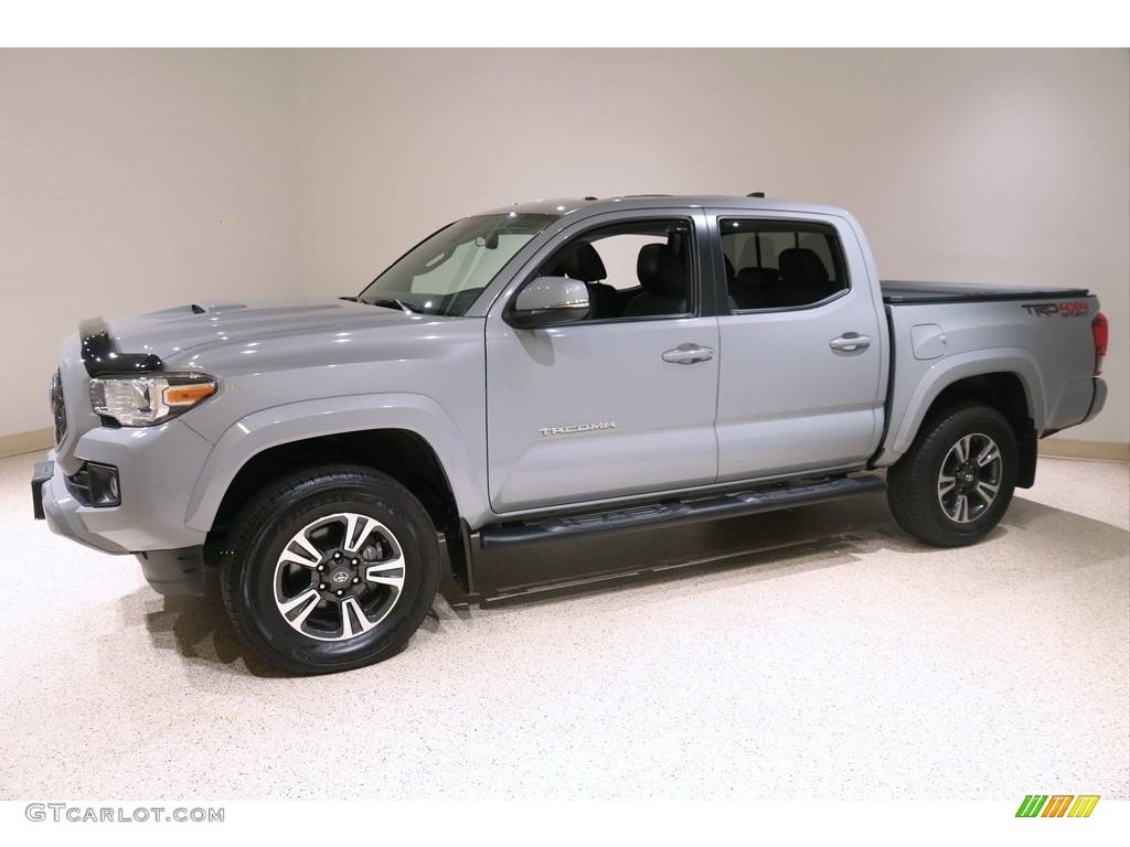 2019 Tacoma TRD Sport Double Cab 4x4 - Cement Gray / Black photo #3