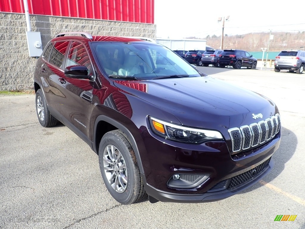 Sangria Metallic 2021 Jeep Cherokee Latitude Lux 4x4 Exterior Photo #140525364