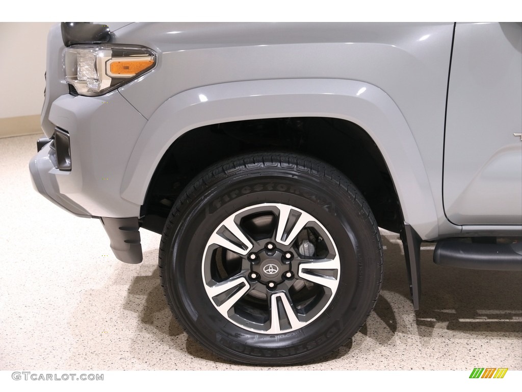 2019 Tacoma TRD Sport Double Cab 4x4 - Cement Gray / Black photo #21