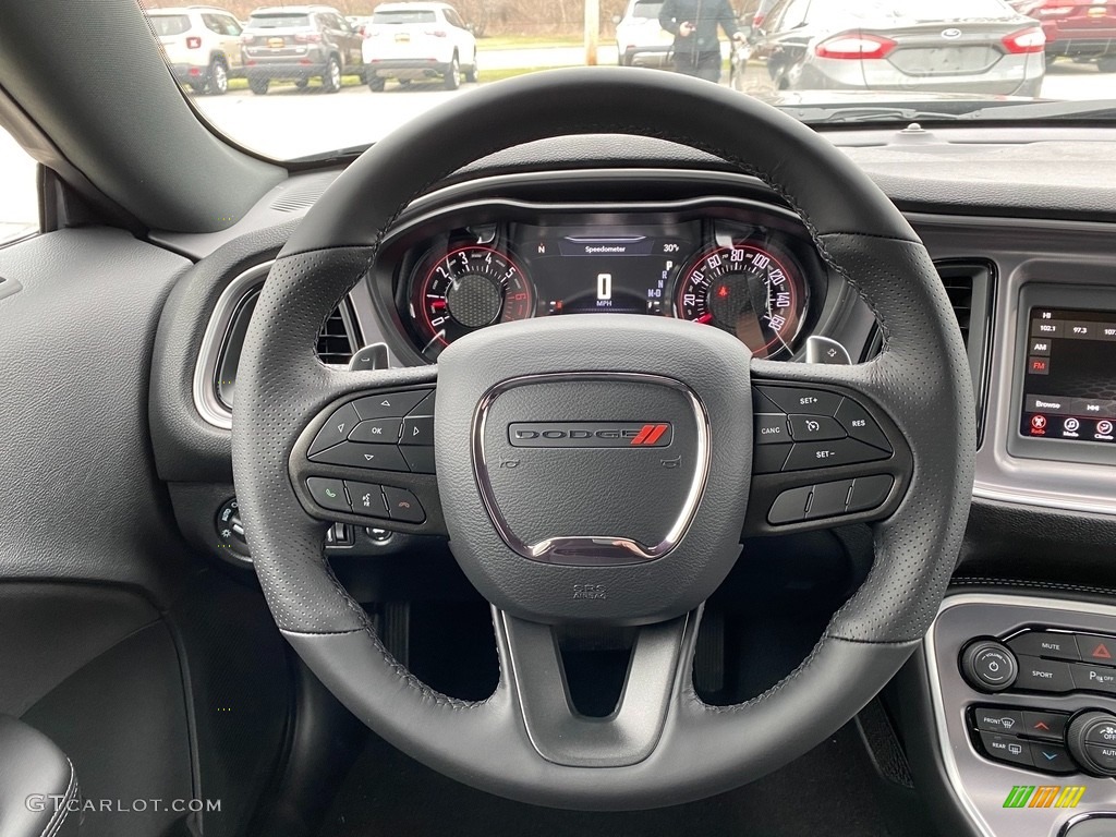 2021 Dodge Challenger R/T Black Steering Wheel Photo #140526667