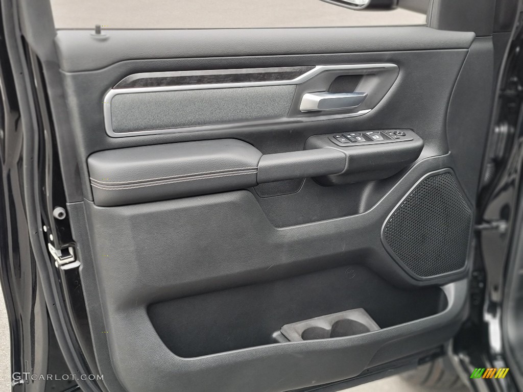 2021 Ram 1500 Big Horn Crew Cab 4x4 Black Door Panel Photo #140527636