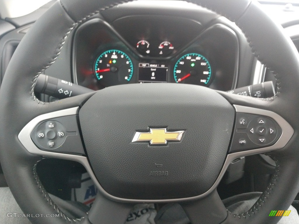 2021 Chevrolet Colorado WT Extended Cab Jet Black Steering Wheel Photo #140528053