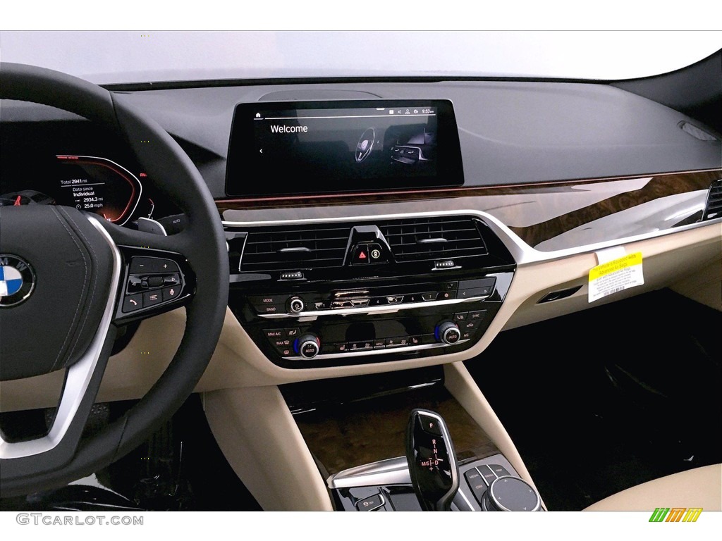 2020 5 Series 540i Sedan - Black Sapphire Metallic / Canberra Beige/Black photo #5