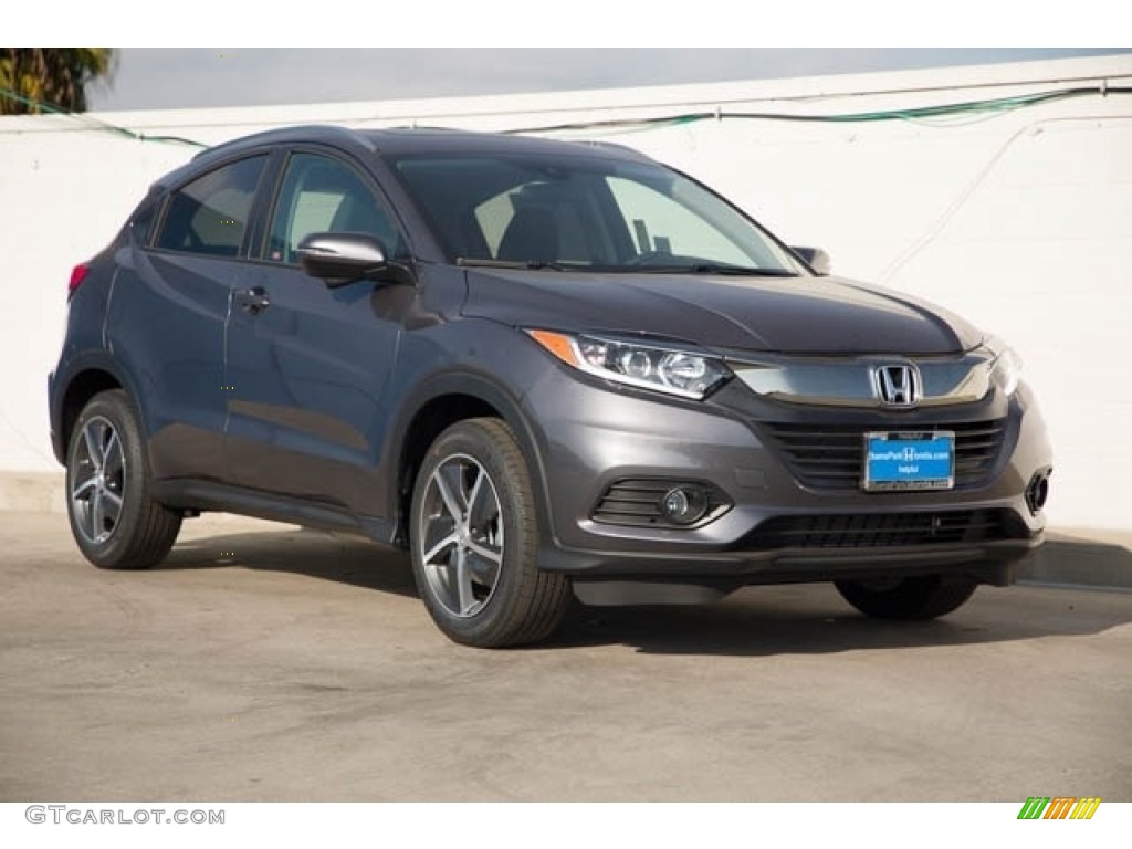 2021 Modern Steel Metallic Honda HRV EX 140526215 Photo 3 Car Color Galleries