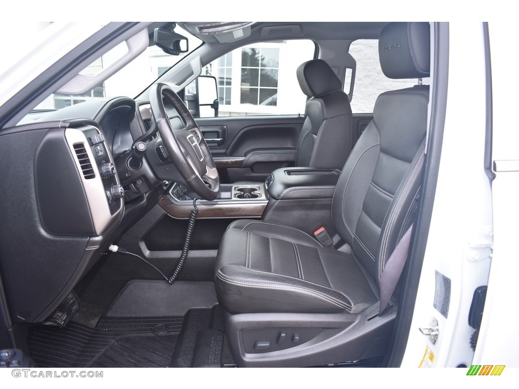 Jet Black Interior 2017 GMC Sierra 3500HD Denali Crew Cab 4x4 Photo #140528791