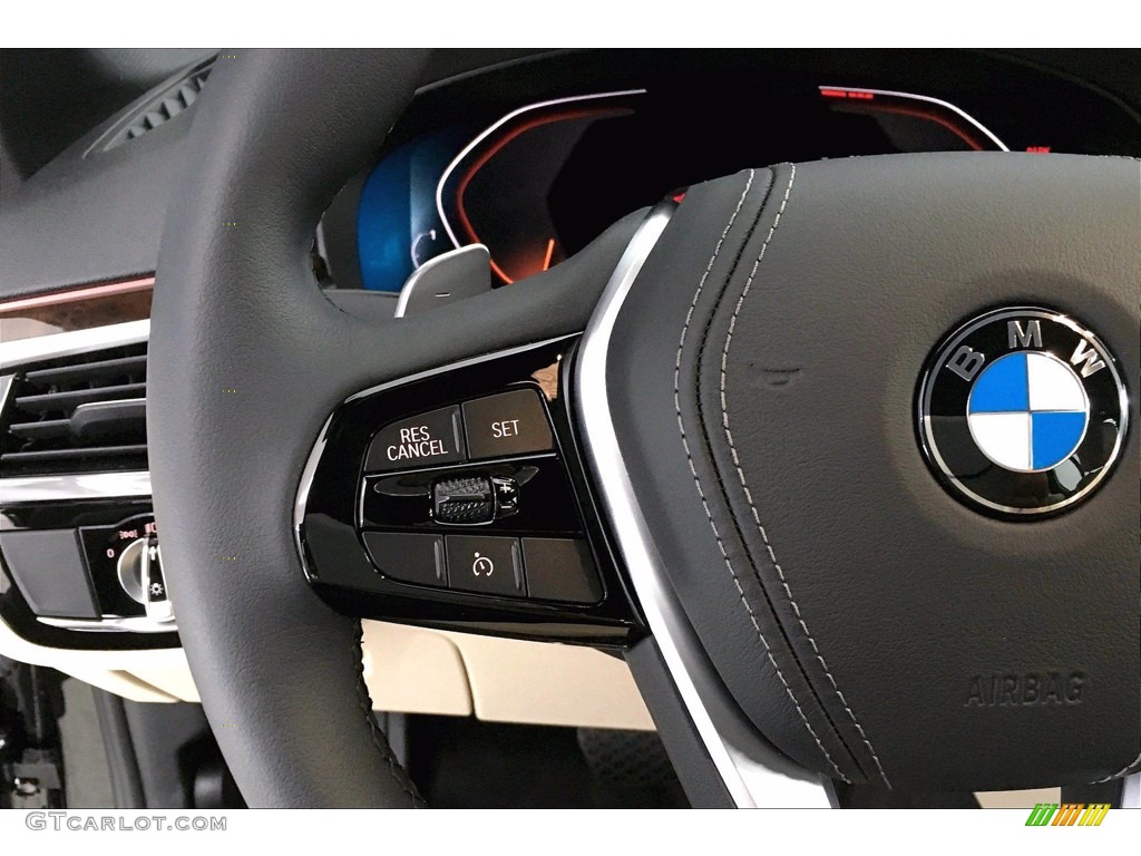 2020 5 Series 540i Sedan - Black Sapphire Metallic / Canberra Beige/Black photo #18