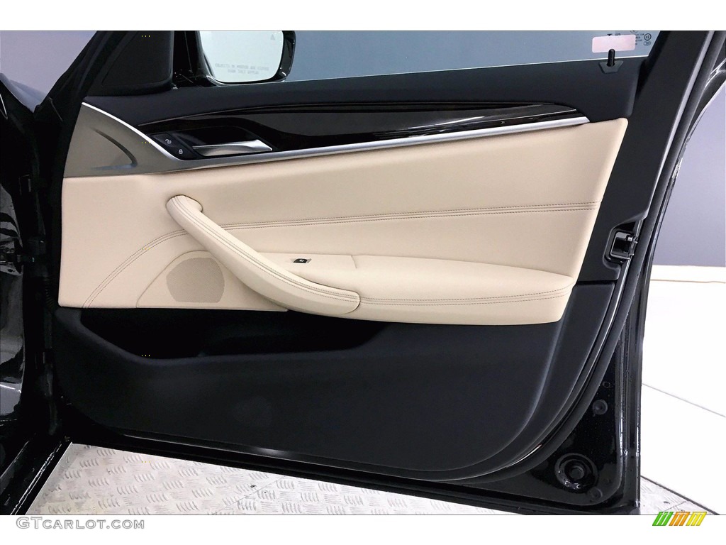 2020 5 Series 540i Sedan - Black Sapphire Metallic / Canberra Beige/Black photo #24