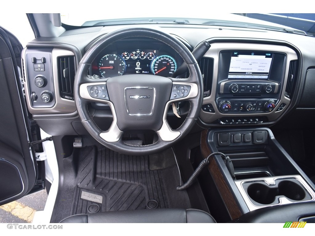2017 GMC Sierra 3500HD Denali Crew Cab 4x4 Jet Black Dashboard Photo #140528958