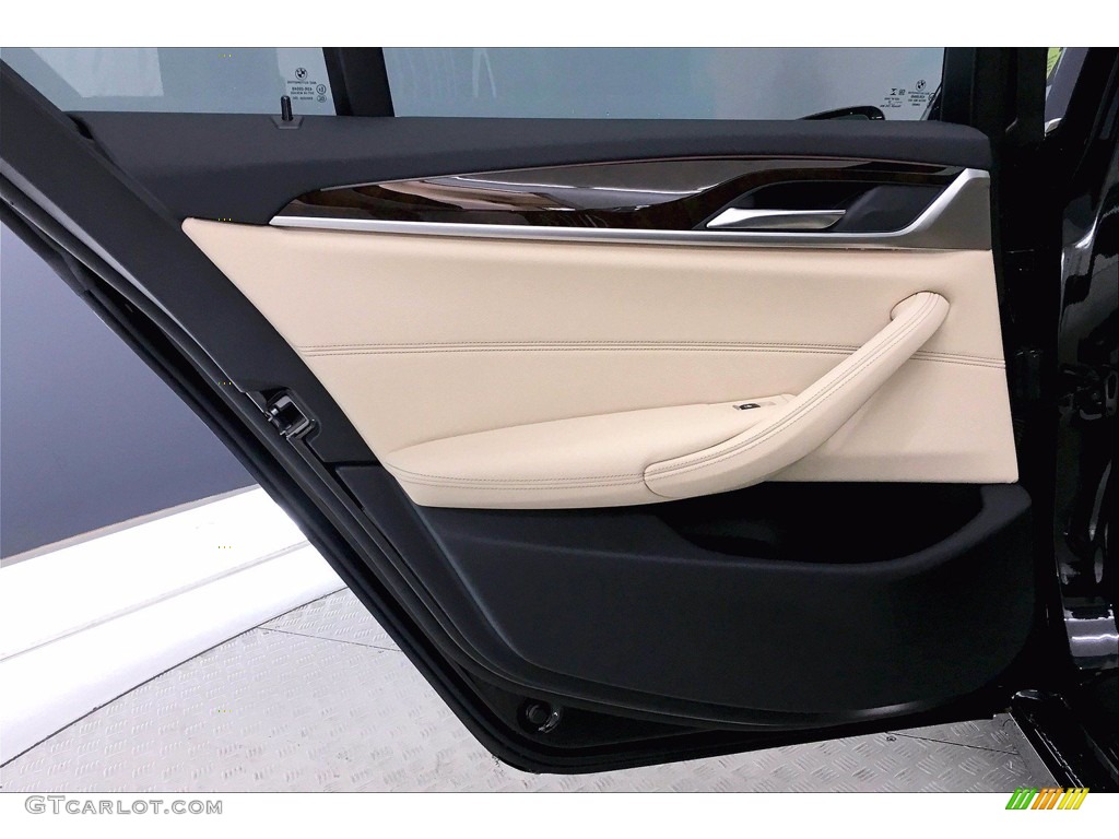 2020 5 Series 540i Sedan - Black Sapphire Metallic / Canberra Beige/Black photo #25