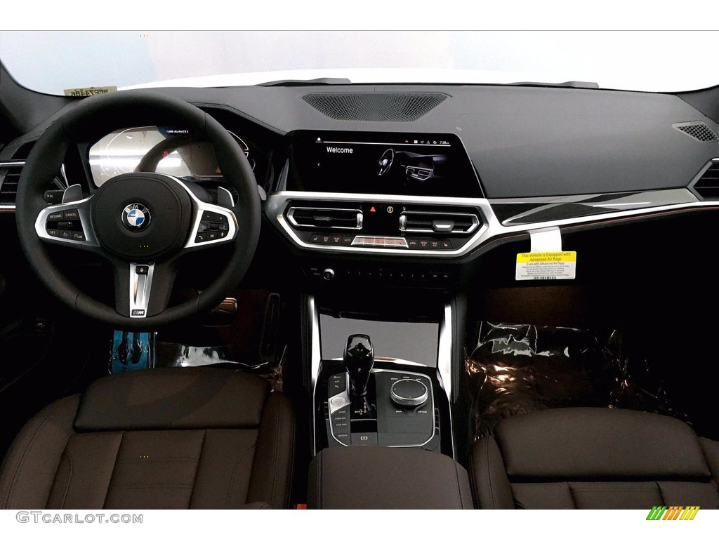 2021 BMW 4 Series M440i xDrive Coupe Mocha Dashboard Photo #140529451