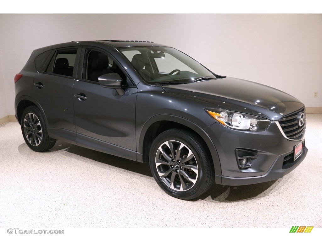 2016 CX-5 Grand Touring AWD - Meteor Gray Mica / Black photo #1