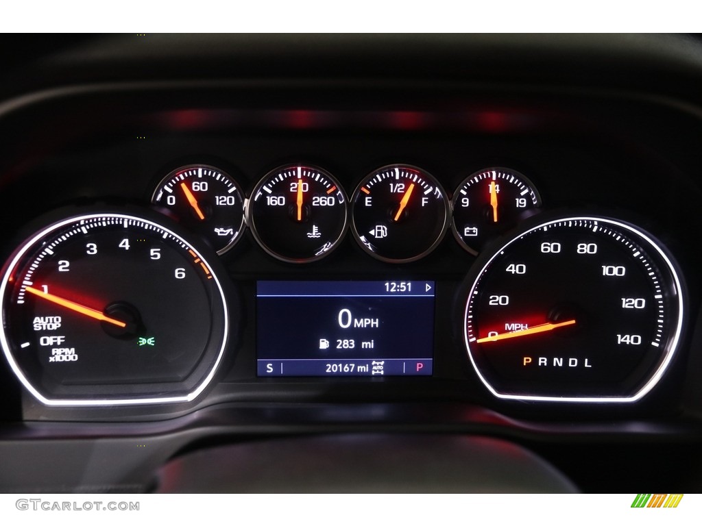 2019 Chevrolet Silverado 1500 LT Crew Cab 4WD Gauges Photo #140532520