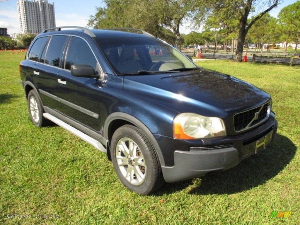 2004 XC90 T6 AWD - Nautic Blue Metallic / Taupe/Light Taupe photo #14