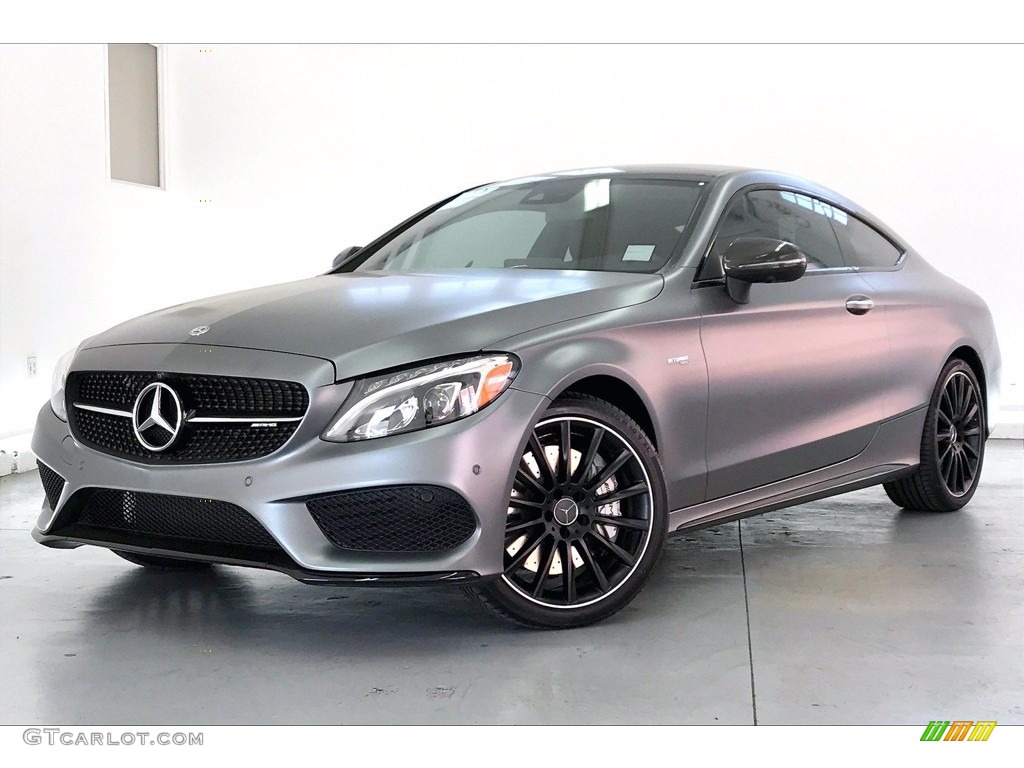 designo Selenite Grey (Matte) 2018 Mercedes-Benz C 43 AMG 4Matic Coupe Exterior Photo #140535625