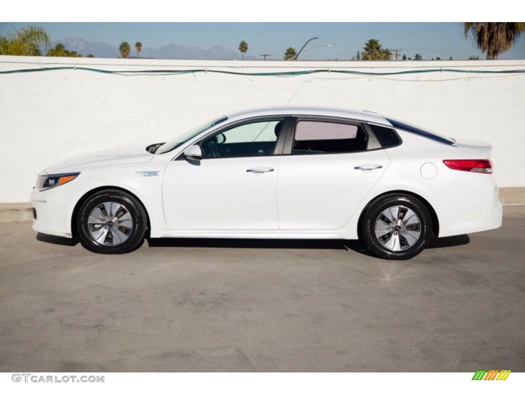 Snow White Pearl 2017 Kia Optima Hybrid Exterior Photo #140536024