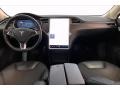 Black 2015 Tesla Model S 70D Dashboard