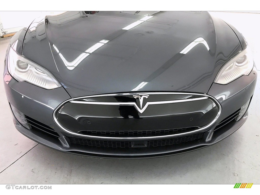 2015 Model S 70D - Midnight Silver Metallic / Black photo #29