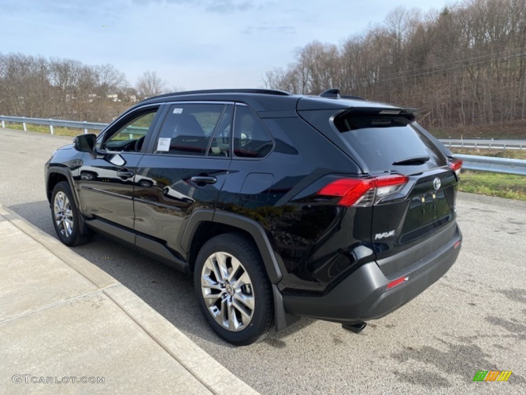 2021 RAV4 XLE Premium AWD - Midnight Black Metallic / Light Gray photo #2