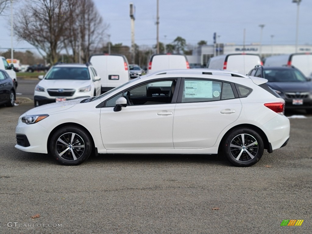Crystal White Pearl 2021 Subaru Impreza Premium 5-Door Exterior Photo #140538519