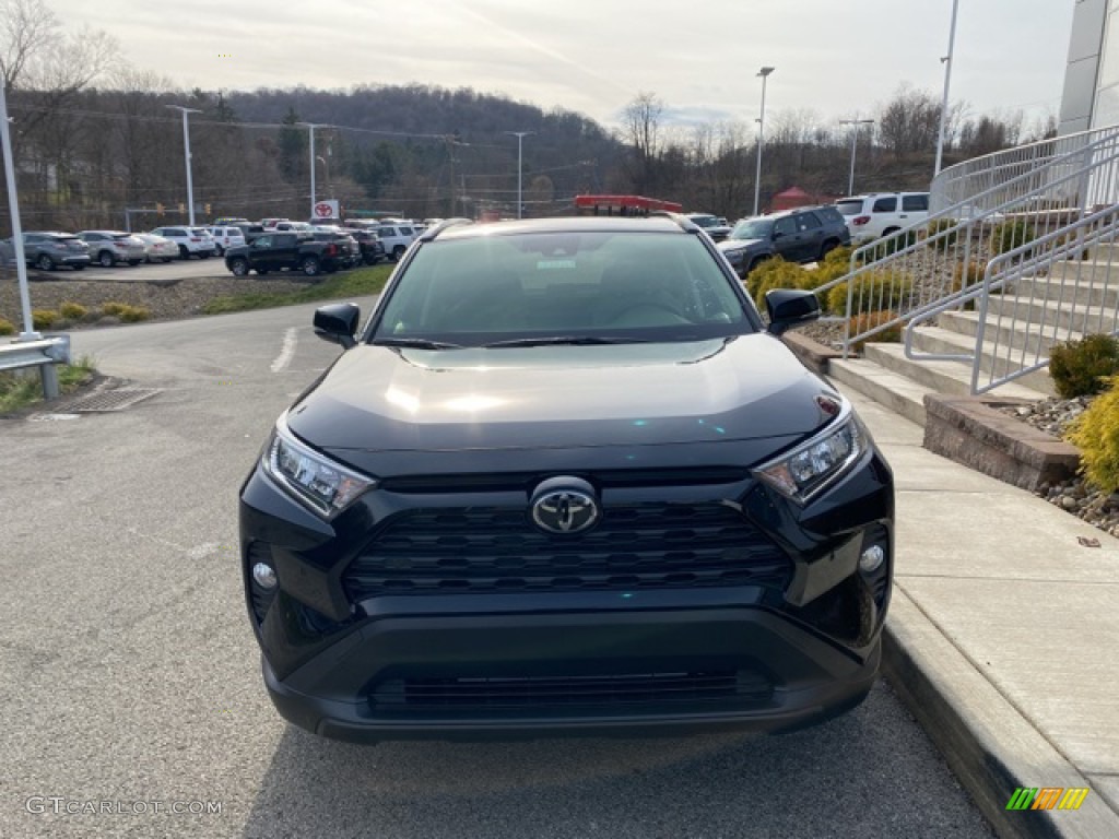 2021 RAV4 XLE Premium AWD - Midnight Black Metallic / Light Gray photo #12