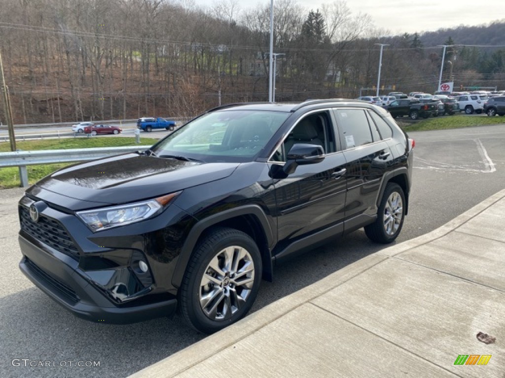 2021 RAV4 XLE Premium AWD - Midnight Black Metallic / Light Gray photo #13
