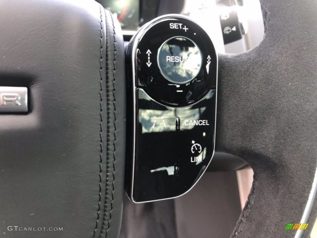 2021 Land Rover Range Rover Sport HST Ebony Steering Wheel Photo #140538786