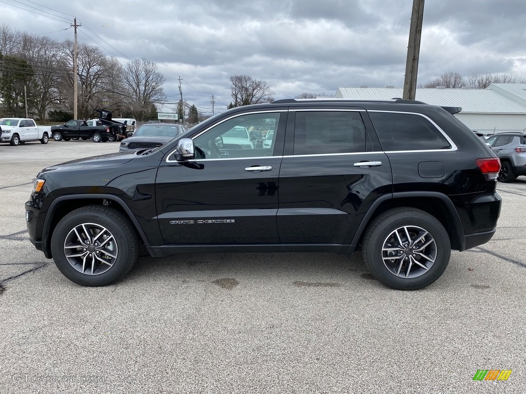 Diamond Black Crystal Pearl 2021 Jeep Grand Cherokee Limited 4x4 Exterior Photo #140538957