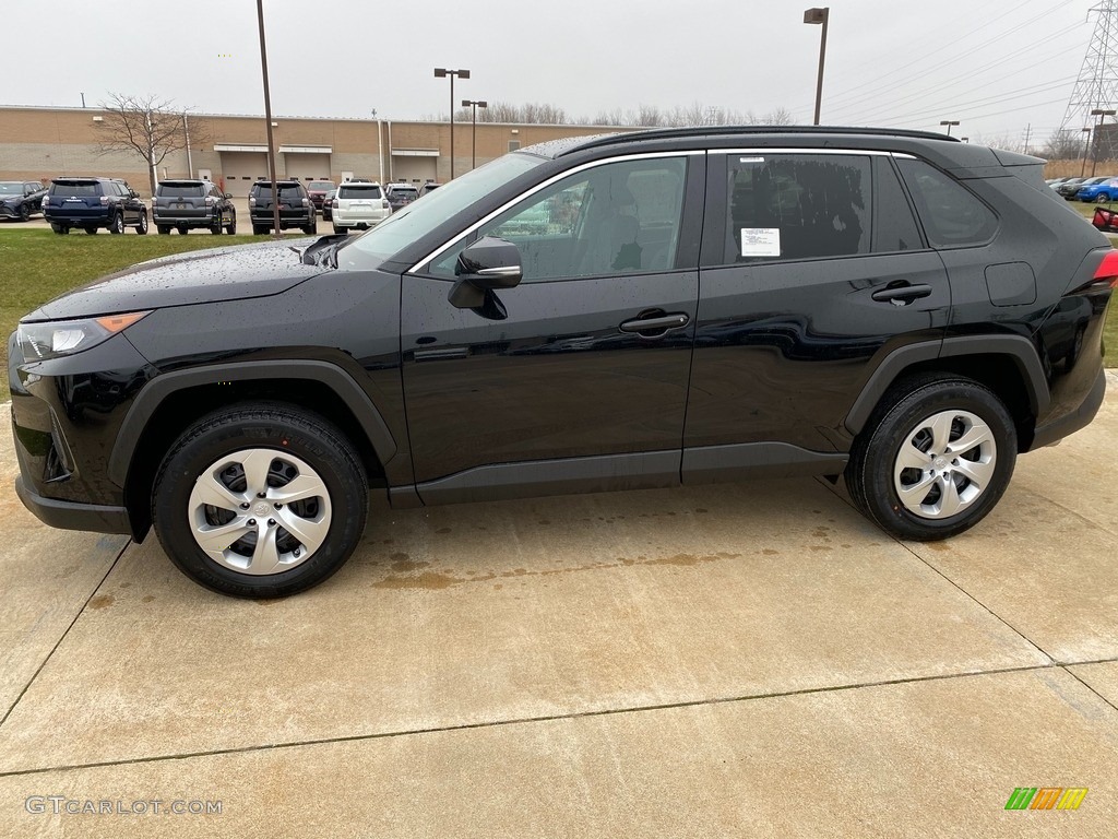2021 RAV4 LE AWD - Midnight Black Metallic / Black photo #1