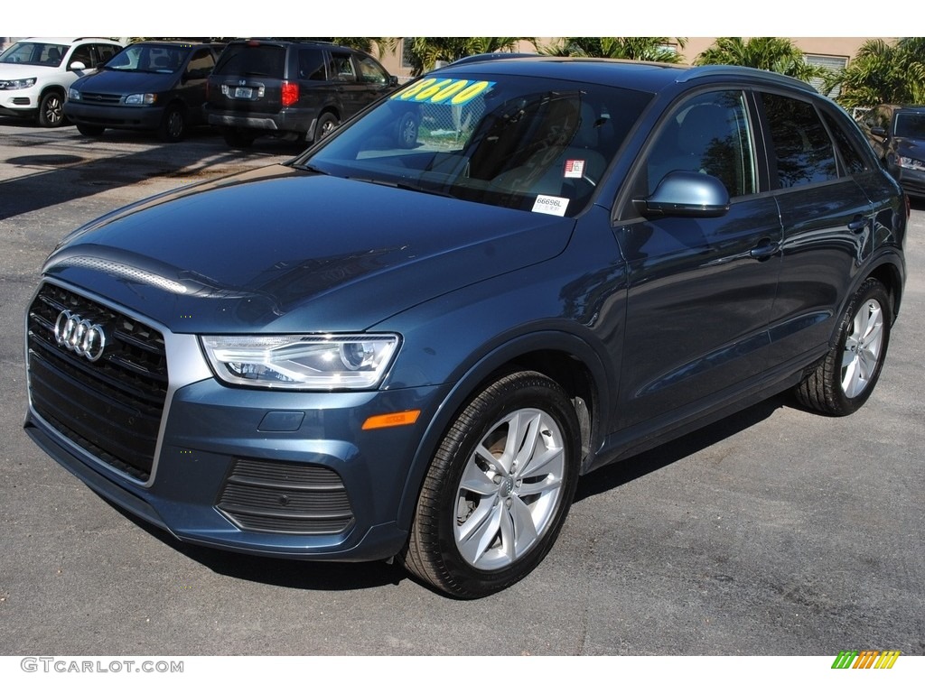 Utopia Blue Metallic 2017 Audi Q3 2.0 TFSI Premium Plus Exterior Photo #140540595